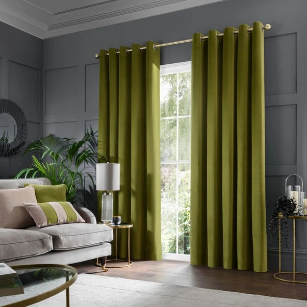 Clara Velvet Eyelet Curtains 3 Clara Velvet Eyelet Curtains
