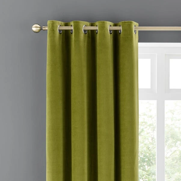 Clara Velvet Eyelet Curtains 4 Clara Velvet Eyelet Curtains - Image 2