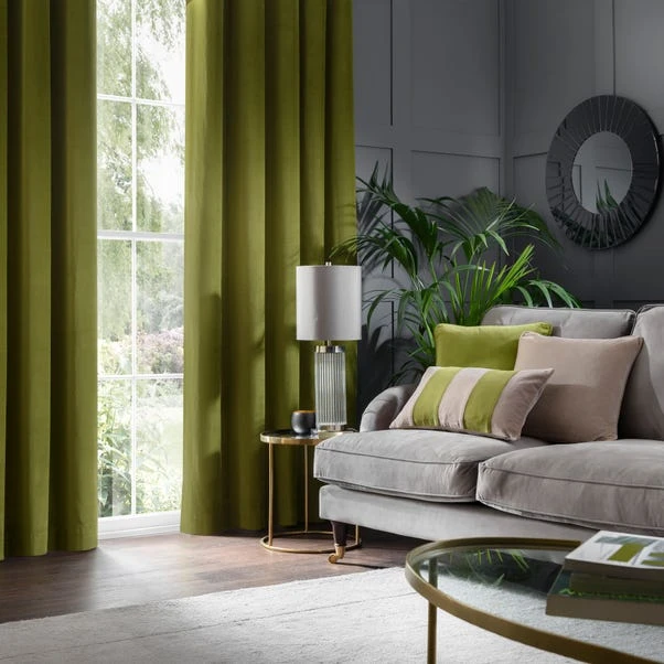 Clara Velvet Eyelet Curtains 6 Clara Velvet Eyelet Curtains - Image 4