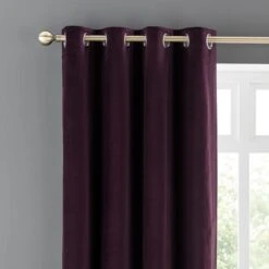 Clara Velvet Eyelet Curtains 37 Clara Velvet Eyelet Curtains -Habitat Store 30831069 alt01