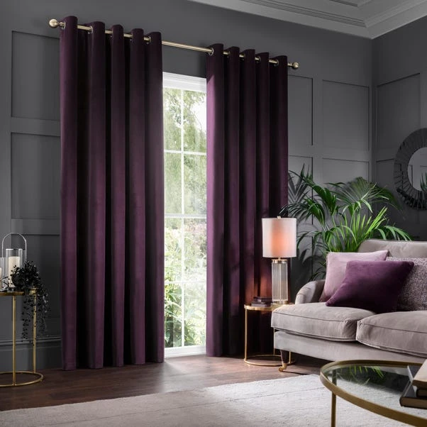 Clara Velvet Eyelet Curtains 10 Clara Velvet Eyelet Curtains - Image 8