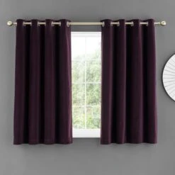 Clara Velvet Eyelet Curtains 34 Clara Velvet Eyelet Curtains -Habitat Store 30831070 alt05