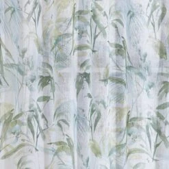 Tropical Leaf Hidden Tab Top Single Voile Panel -Habitat Store 30831716 alt02