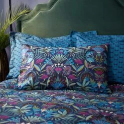Lucille Navy Duvet Cover And Pillowcase Set -Habitat Store 30832066 alt06