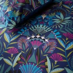 Lucille Navy Duvet Cover And Pillowcase Set -Habitat Store 30832067 alt04