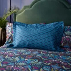 Lucille Navy Oxford Pillowcase -Habitat Store 30832068 alt01