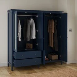 Lynton Mirrored 4 Door Wardrobe 33 Lynton Mirrored 4 Door Wardrobe -Habitat Store 30832617 alt01