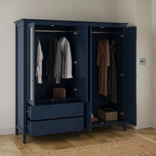 Lynton Mirrored 4 Door Wardrobe 16 Lynton Mirrored 4 Door Wardrobe - Image 14