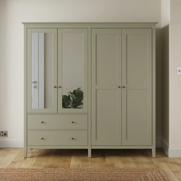 Lynton Mirrored 4 Door Wardrobe 9 Lynton Mirrored 4 Door Wardrobe - Image 7