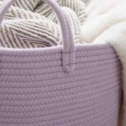 Large Fabric Rope Storage Basket -Habitat Store 30834800 alt01