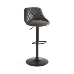 Noah Height Adjustable Bar Stool, Faux Suede -Habitat Store 30834813 alt03