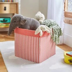 Set Of 2 Stripe Foldable Boxes -Habitat Store 30834876