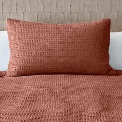 Amberley Waffle Standard Pillowcase -Habitat Store 30834905