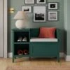 Lynton Storage Unit & Seat, Green -Habitat Store 30835260