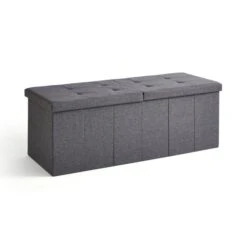 Faux Linen Bed Ottoman -Habitat Store 30835301 alt02