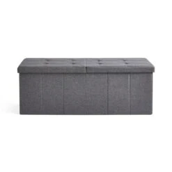 Faux Linen Bed Ottoman -Habitat Store 30835301 alt03