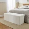 Faux Linen Bed Ottoman -Habitat Store 30835302
