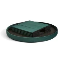 Velvet Large Round Ottoman 9 Velvet Large Round Ottoman -Habitat Store 30835308 alt03