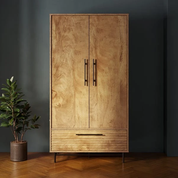 Bryant Double Wardrobe, Mango Wood Effect 3 Bryant Double Wardrobe, Mango Wood Effect
