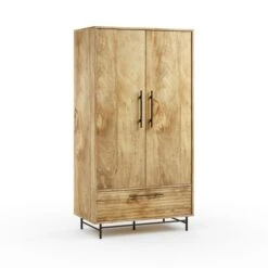 Bryant Double Wardrobe, Mango Wood Effect 14 Bryant Double Wardrobe, Mango Wood Effect -Habitat Store 30836569 alt05