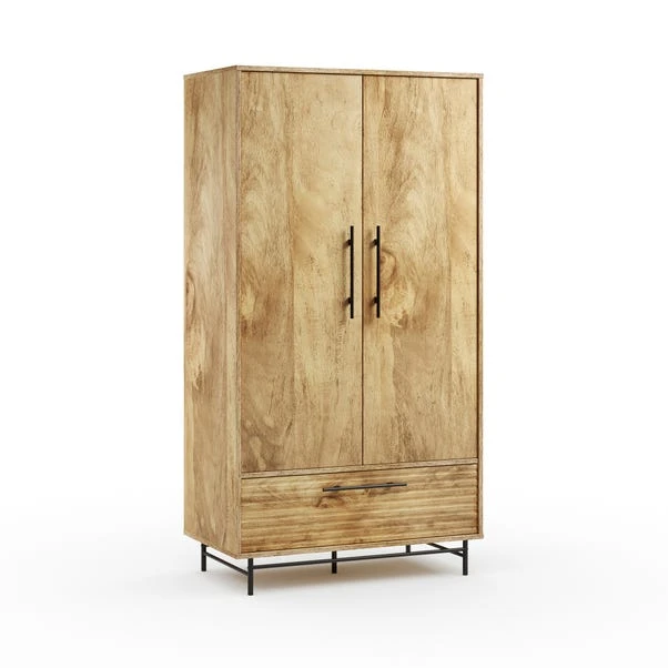 Bryant Double Wardrobe, Mango Wood Effect 8 Bryant Double Wardrobe, Mango Wood Effect - Image 6