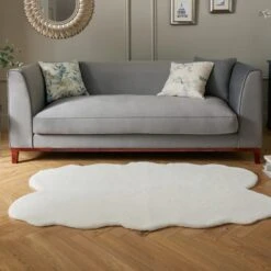 Supersoft Faux Fur Quad Rug -Habitat Store 30836643