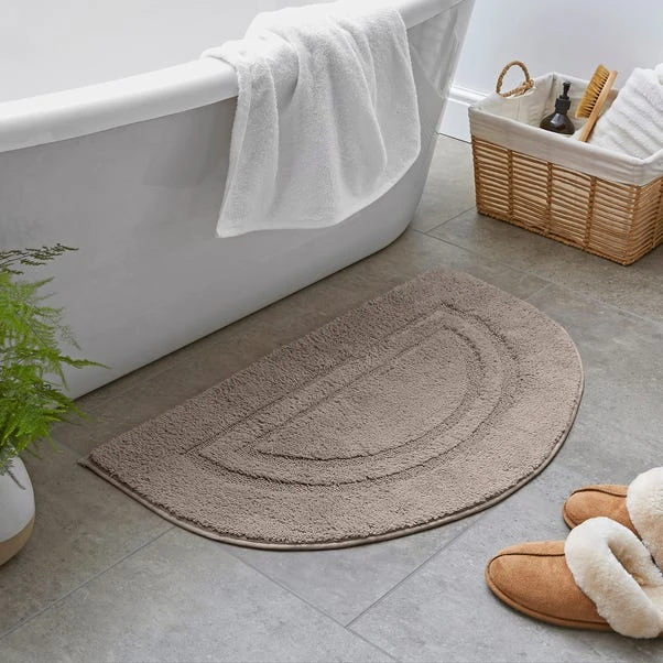 Luxury Cotton Semi-Circle Bath Mat 9 Luxury Cotton Semi-Circle Bath Mat - Image 7