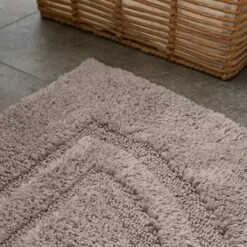 Luxury Cotton Semi-Circle Bath Mat 21 Luxury Cotton Semi-Circle Bath Mat -Habitat Store 30837358 alt01