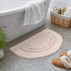 Luxury Cotton Semi-Circle Bath Mat 17 Luxury Cotton Semi-Circle Bath Mat -Habitat Store 30837359