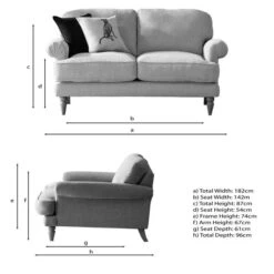 Jolene Soft Texture 2 Seater Sofa -Habitat Store 30839136 alt09