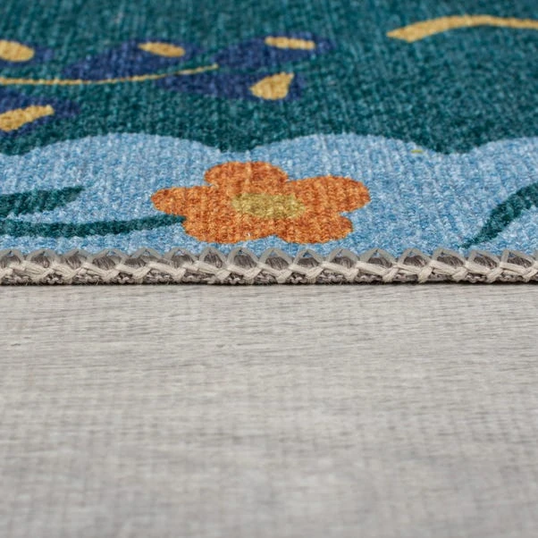 Sabrina Floral Washable Runner 6 Sabrina Floral Washable Runner - Image 4