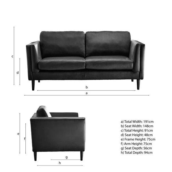 Anton Opulent Velvet 3 Seater Sofa 10 Anton Opulent Velvet 3 Seater Sofa - Image 8