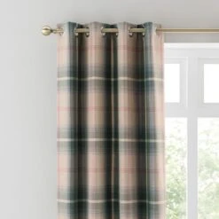 Highland Check Eyelet Curtains -Habitat Store 30839557