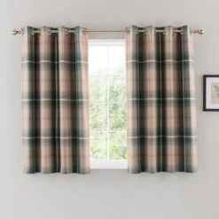 Highland Check Eyelet Curtains -Habitat Store 30839559 alt03