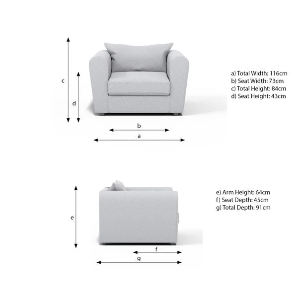 Blake Curved Arm Jumbo Cord Snuggle Chair 22 Blake Curved Arm Jumbo Cord Snuggle Chair - Image 20