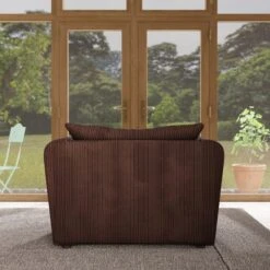 Blake Curved Arm Jumbo Cord Snuggle Chair 25 Blake Curved Arm Jumbo Cord Snuggle Chair -Habitat Store 30842464 alt03