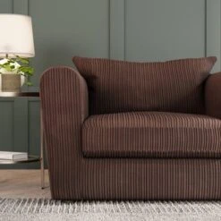Blake Curved Arm Jumbo Cord Snuggle Chair 26 Blake Curved Arm Jumbo Cord Snuggle Chair -Habitat Store 30842464 alt04