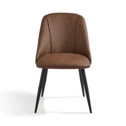 Set Of 2 Luna Dining Chairs, Faux Leather 15 Set Of 2 Luna Dining Chairs, Faux Leather -Habitat Store 30842644 alt05