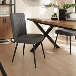 Taylor Dining Chair, Faux Leather -Habitat Store 30842649