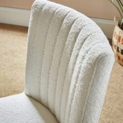 Taylor Dining Chair, Ivory Boucle -Habitat Store 30842650 alt02