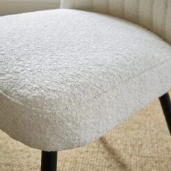 Taylor Dining Chair, Ivory Boucle -Habitat Store 30842650 alt03