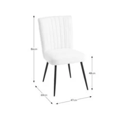 Taylor Dining Chair, Ivory Boucle -Habitat Store 30842650 alt09
