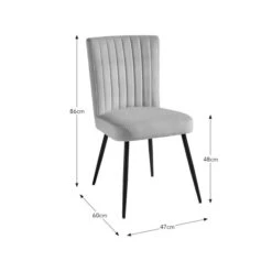 Taylor Dining Chair, Velvet -Habitat Store 30842652 alt09