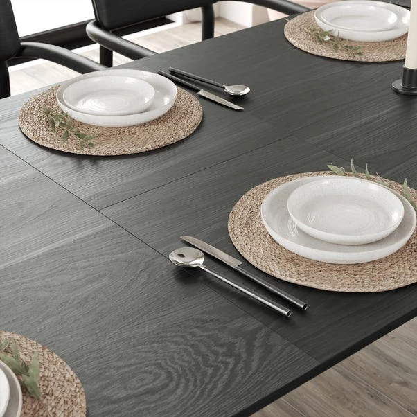 Hudson 6-8 Seater Rectangular Extendable Dining Table, Oak 17 Hudson 6-8 Seater Rectangular Extendable Dining Table, Oak - Image 15