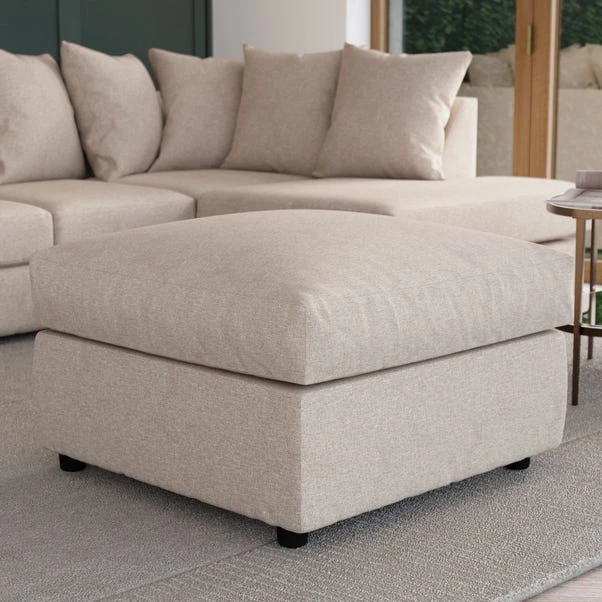 Blake Soft Texture Fabric Footstool 4 Blake Soft Texture Fabric Footstool - Image 2