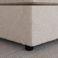 Blake Soft Texture Fabric Footstool 11 Blake Soft Texture Fabric Footstool -Habitat Store 30843970 alt02