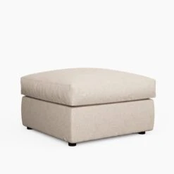 Blake Soft Texture Fabric Footstool 13 Blake Soft Texture Fabric Footstool -Habitat Store 30843970 alt04
