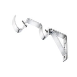 Oslo Double Layer Extendable Metal Curtain Pole With Rings -Habitat Store 30846009 alt01