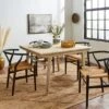 Laila 2-4 Seater Square Extendable Dining Table, Mango Wood 2 Laila 2-4 Seater Square Extendable Dining Table, Mango Wood -Habitat Store 30846989