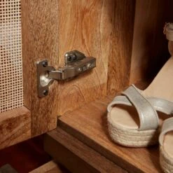 Mila Rattan Double Wardrobe, Dark Mango Wood 15 Mila Rattan Double Wardrobe, Dark Mango Wood -Habitat Store 30847498 alt03